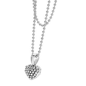 LAGOS Sterling Silver beaded heart necklace